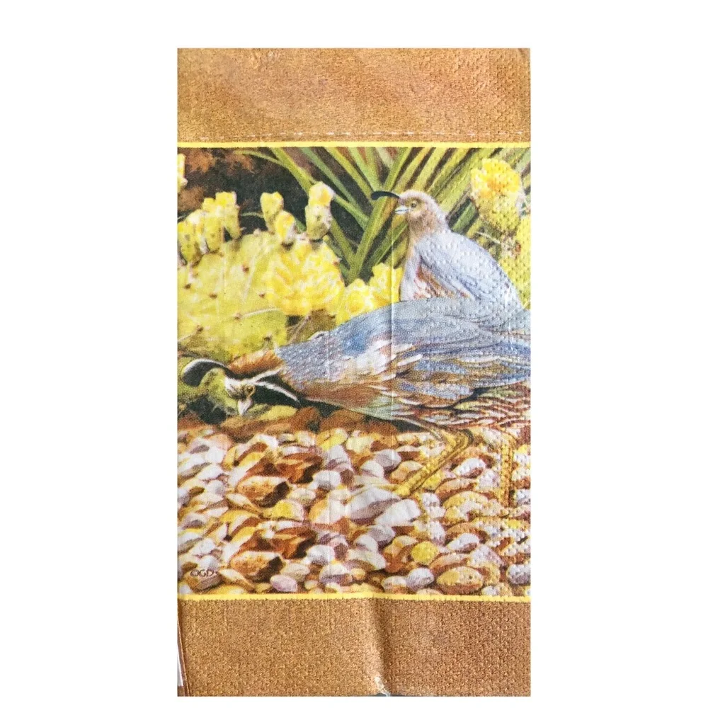 Cape Shore Quail Guest Towel Napkins, 30 ct